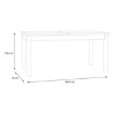 Forte Розкладний стіл 160x90 см Penkridge Secret Grey/Дуб благородний, TBLT7029-M848 - Home Club, зображення 7