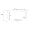 Forte Розкладний стіл 160x90 см Penkridge Secret Grey/Дуб благородний, TBLT7029-M848 - Home Club, зображення 8