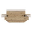 Forte Ліжко з тумбочками 160x200 см Tanaia Дуб Artisan/Пісочний, TNAL2162-Q224 - Home Club, зображення 2