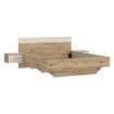 Forte Ліжко з тумбочками 160x200 см Tanaia Дуб Artisan/Пісочний, TNAL2162-Q224 - Home Club, зображення 4
