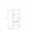 Forte Вітрина 80 см Havanna, дуб зі штучним ефектом старіння, HVNV411R-D67 - Home Club, зображення 5
