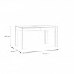 Forte Раздвижной стол 140x90 см Tuluza, белый, PRTT402-C04 - Home Club, изображение 4