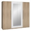 Forte Шкаф 230 см Helen, дуб «Сонома»/белый, HLNS84-Q45F - Home Club, изображение 2