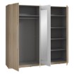 Forte Шкаф 230 см Helen, дуб «Сонома»/белый, HLNS84-Q45F - Home Club, изображение 3