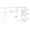 Forte Письменный стол 110x50 см с тумбой Niko, дуб Artisan, CPLB21N-D78 - Home Club, изображение 8