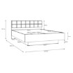 Forte Двуспальная кровать 160x200 см с ящиком для хранения Bellevue, черный дуб/благородный дуб, BLQL5164-L41 - Home Club, изображение 7