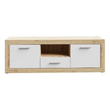 Forte Тумба під телевізор 150 см Baccio Дуб Artisan/Білий, BCCT134-C804 - Home Club