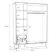 Forte Шафа для одягу L, HLTS731LEC-M793 - Home Club, зображення 7