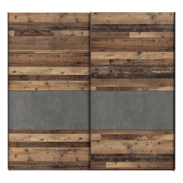 Forte Розсувна шафа 220 см Clif Old – Wood Vintage/Бетон, RCQS92411-C754 - Home Club