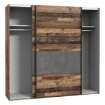Forte Розсувна шафа 220 см Clif Old – Wood Vintage/Бетон, RCQS92411-C754 - Home Club, зображення 5