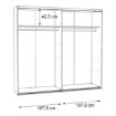 Forte Розсувна шафа 220 см Clif Old – Wood Vintage/Бетон, RCQS92411-C754 - Home Club, зображення 7