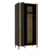 Forte Шафа 90 см Joakimis Дуб Mauvella/Чорний, JMXS721-M637 - Home Club, зображення 3