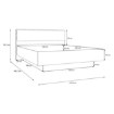 Forte Каркас ліжка з підйомним матрацом, BLQL6161B-M820 - Home Club, зображення 8
