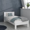Forte Односпальне ліжко 90x200 см Snow, біле, SNWL09-C50 - Home Club