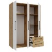 Forte Шкаф шириной 150 см с ящиками, дуб Artisan/белый, MKSS833-C830 - Home Club, изображение 5