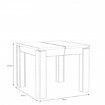 Forte Раздвижной стол 90x90 см, дуб благородный, EST45-D53 - Home Club, изображение 5