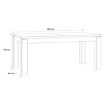 Forte Розкладний стіл 180x90 см Kaszimiro, дуб Waterford/чорний, TBLT7034-M465 - Home Club, зображення 7