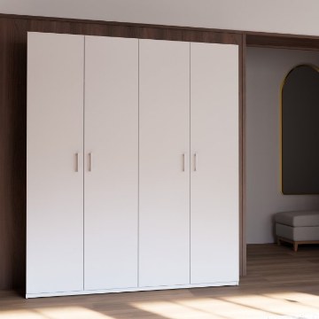 Forte Шафа 180 см, біла, HMNS941-120 - Home Club