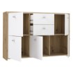 Forte Комод 115 см Best Chest, белый/дуб Artisan, SQNK233-C804 - Home Club, изображение 5