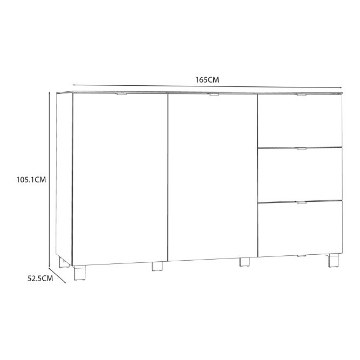 Forte Комод L/P, ENJK331-C605 - Home Club