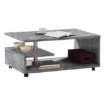 Forte Кавовий столик на коліщатках 105x60 см Bailey, бетон, BL1T01-U39 - Home Club, зображення 2