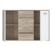 Forte Комода 120 см Antuza Білий/Дуб Сонома, NTU231-Q45F - Home Club, зображення 3
