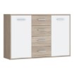 Forte Комода 120 см Antuza Білий/Дуб Сонома, NTU231-Q45F - Home Club, зображення 4