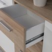 Forte Комода 120 см Antuza Білий/Дуб Сонома, NTU231-Q45F - Home Club, зображення 7