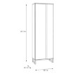 Forte Шкаф 70 см Quayle, цвет «Графит/Secret Grey», QXLS722-M732 - Home Club, изображение 6