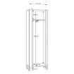 Forte Шкаф 70 см Quayle, цвет «Графит/Secret Grey», QXLS722-M732 - Home Club, изображение 7