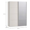 Forte Шкаф для одежды, SSQS72414-U60 - Home Club, изображение 7