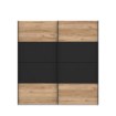 Forte Розсувна шафа 200 см Dalate Дуб Катанія/Чорний, DKSS32411-M267 - Home Club, зображення 2