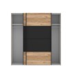 Forte Розсувна шафа 200 см Dalate Дуб Катанія/Чорний, DKSS32411-M267 - Home Club, зображення 3