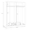 Forte Шафа 180 см із висувною шухлядою Econobox 2, біла, ECBS941-120 - Home Club, зображення 7