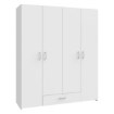 Forte Шафа 160 см із шухлядами Econobox, біла, ECBS842-120 - Home Club, зображення 4