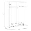Forte Шафа 160 см із шухлядами Econobox, біла, ECBS842-120 - Home Club, зображення 7