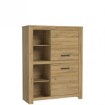 Forte Низька широка шафа, частково закрита, Havanna, дуб зі старінням, HVNS421R-D67 - Home Club, зображення 2