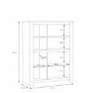 Forte Низька широка шафа, частково закрита, Havanna, дуб зі старінням, HVNS421R-D67 - Home Club, зображення 5