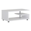 Forte Кофейный столик на колесиках 105x60 см Bailey, белый, BL1T01-120 - Home Club, изображение 3
