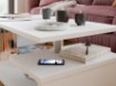 Forte Кофейный столик на колесиках 105x60 см Bailey, белый, BL1T01-120 - Home Club, изображение 6