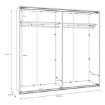 Forte Шафа для одягу, SSQS92413-120 - Home Club, зображення 8