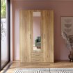 Forte Шкаф с зеркалом и ящиками, 130 см, Econobox 2, дуб Mauvella, ECBS931-D108 - Home Club