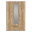 Forte Шкаф с зеркалом и ящиками, 130 см, Econobox 2, дуб Mauvella, ECBS931-D108 - Home Club, изображение 2