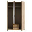 Forte Шкаф с зеркалом и ящиками, 130 см, Econobox 2, дуб Mauvella, ECBS931-D108 - Home Club, изображение 3