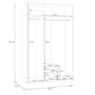 Forte Шкаф с зеркалом и ящиками, 130 см, Econobox 2, дуб Mauvella, ECBS931-D108 - Home Club, изображение 7