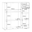 Forte Біла висока комода 110 см, T2KK10-120 - Home Club, зображення 7