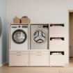 Forte Шафа для пральної машини Washcab, пісочно-бежева, WCBA142-U71S - Home Club, зображення 10