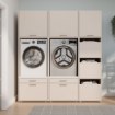 Forte Шафа для пральної машини Washcab, пісочно-бежева, WCBA142-U71S - Home Club, зображення 17