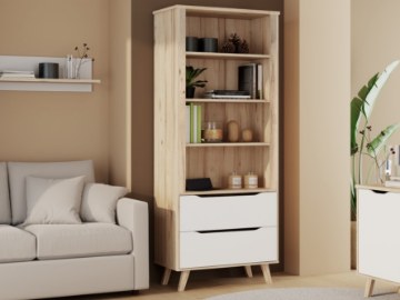 Forte Стелаж 85 см із шухлядами Vankka «Дубова дошка», VNKR713-L25 - Home Club