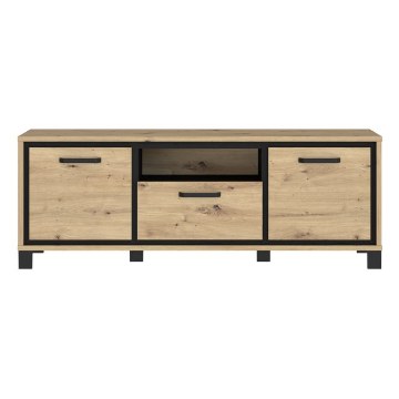 Forte Тумба під телевізор 160 см Trondheim Дуб Artisan/Дуб чорний, TDHT132-C773 - Home Club
